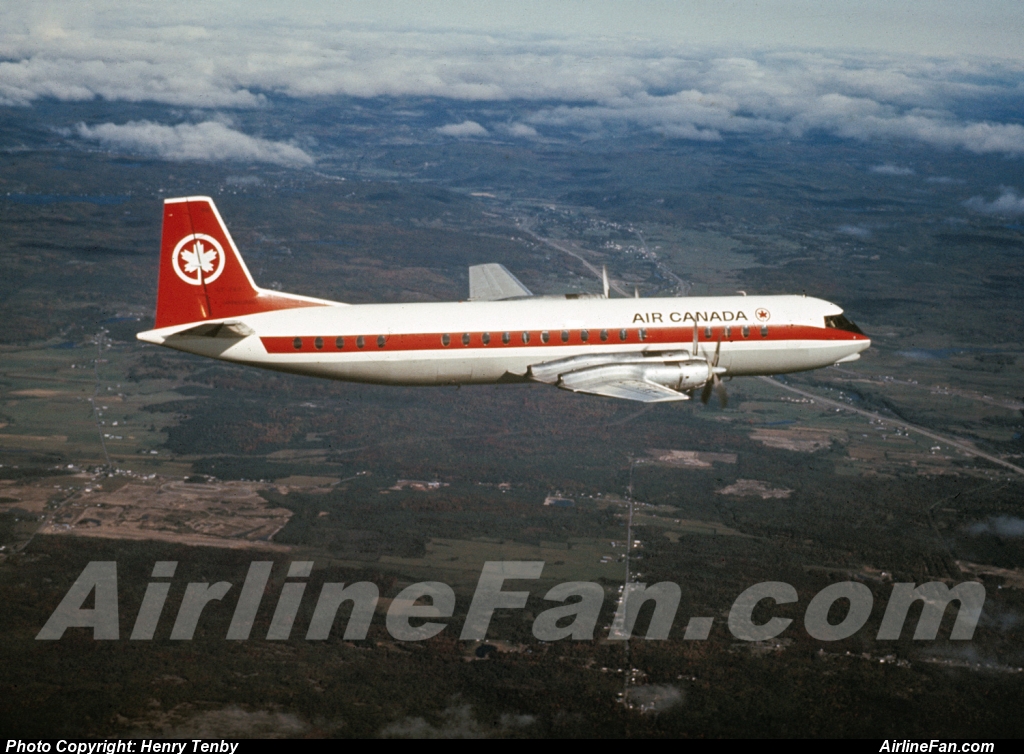 When Trans-Canada Air Lines was renamed Air Canada in 1965, all the types were taken up for a new round of air-to-air publicity shots, which was the occasion for this lovely image, originally from Air Canada archives. This photo of CF-TKP is actually a photo teaser from my book 