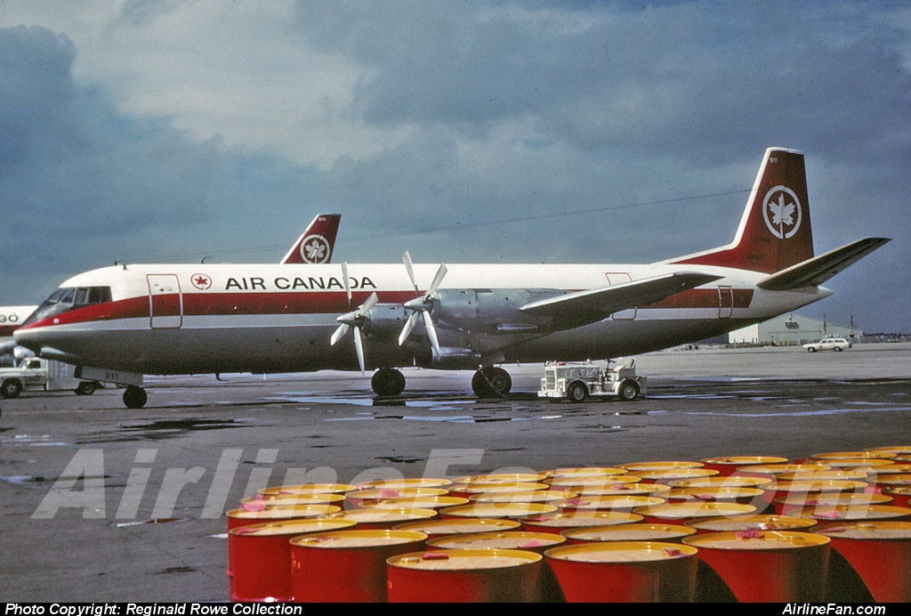 Air Canada Vickers Vanguard 952C CF-TKK was the only Vanguard in the fleet converted to pure freighter, as explained in the article above. And seen in this photo at Toronto Malton in August, 1970. In 1972 this Air Canada Vanguard was sold to Europe Aero Service as F-BTYB where it continued to operate through the decade of the 1970s as a Perpignon-based cargo hauler.