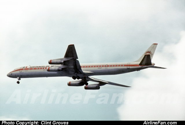 DC-8-63CF Aeronaves De Mexico Reg N4866T W Std INFLIGHT200 IF862AM0819P 1/ 